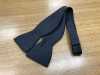 VMT-04 VANNERS Textile Hand-knot Bow Tie Black Twill