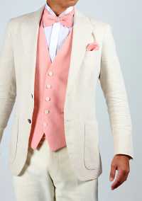 LV-5 Japanese Linen Vest Pink[Formal Accessories] Yamamoto(EXCY) Sub Photo