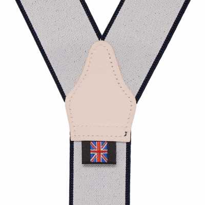 AT-NAVY-XL Albert Thurston Suspenders Navy Blue No Pattern 35MM XL Size[Formal Accessories] ALBERT THURSTON Sub Photo