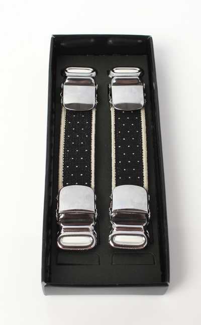 AB-9-Y Sleeve Garter, Pin-dot, Shoulder-suspender Type (Type That Clamps The Sleeve From Top And Bottom)