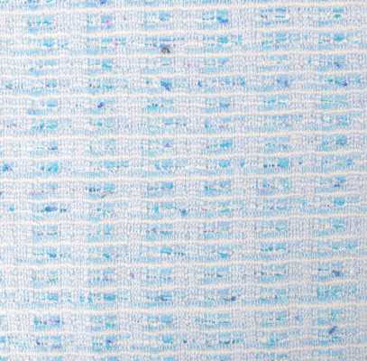 Z7565 LINTON Linton Tweed British-made Fabric Light Blue × White