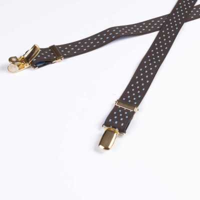 ATX-2447 Albert Thurston Suspenders, 4-point X- Brace Clip Closure, 25mm Elastic (Elastic Band)[Formal Accessories] ALBERT THURSTON Sub Photo
