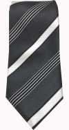 NE-405 Nishijin-ori Black Stripe Tie