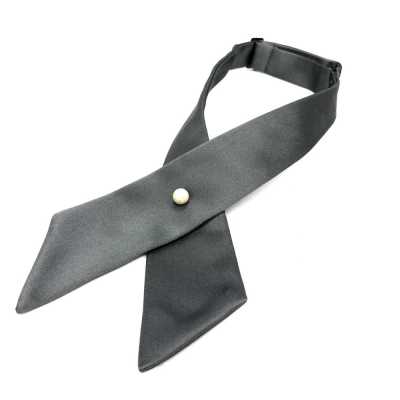 CT-508 Cross Tie, Silk Facing, Gray