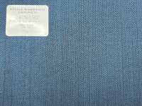 14CN-1502 CANONICO WOOL & SILK DOUBLE WARP Blue Herringbone[Textile] CANONICO Sub Photo