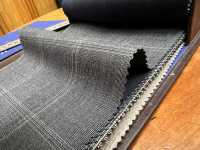 14CN-1521 CANONICO Super 120' Single Thread Tropical Grey Windowpane[Textile] CANONICO Sub Photo