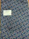 URJ-061 Made In Italy 100% Cupra Printed Lining Blue Box Pattern