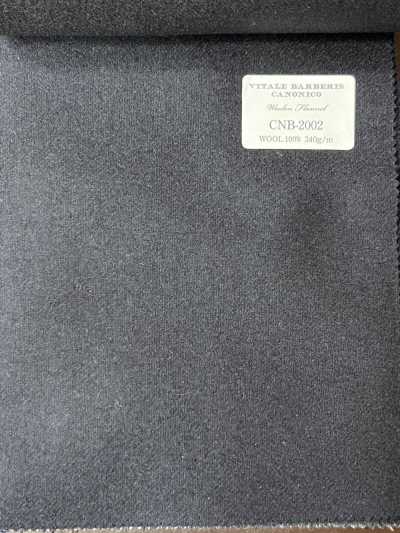 CNB2002 CANONICO Staple WOOLEN FLANNEL Dark Navy Solid