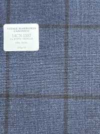 14CN1557 CANONICO Standard 21μ RUSTIC TROPICAL Windowpane Blue[Textile] CANONICO Sub Photo