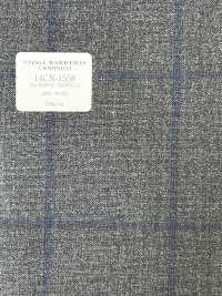 14CN1558 CANONICO 21μ RUSTIC TROPICAL Windowpane Dark Gray[Textile] CANONICO Sub Photo