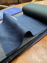 14CN1573 CANONICO LI/60 W/40 Blue Herringbone[Textile] CANONICO Sub Photo