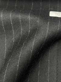 29415 TRADITIONAL FABRIC Multi-material Suit Fabric Black Chalk Stripe[Textile] Kunishima Co., Ltd. Sub Photo