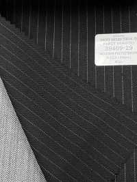 39409 FANCY WORSTED Wrinkle-resistant Wool Polyester Chalk Stripe[Textile] Kunishima Co., Ltd. Sub Photo