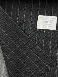 09406 TRADITIONAL FABRIC Water-repellent Stretch Suit Fabric, Multi-material, Pinstripe, Grey[Textile] Kunishima Co., Ltd. Sub Photo