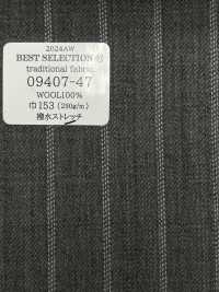 09407 TRADITIONAL FABRIC Water-repellent Stretch Suit Material, Multi-material, Striped, Light Gray[Textile] Kunishima Co., Ltd. Sub Photo