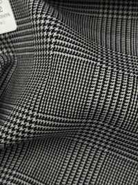 09440 FANCY WORSTED Wrinkle-resistant Wool Polyester Glen Check[Textile] Kunishima Co., Ltd. Sub Photo