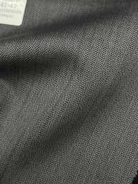 09441 FANCY WORSTED Wrinkle-resistant Wool Polyester Herringbone[Textile] Kunishima Co., Ltd. Sub Photo