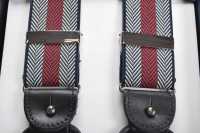 AT-2679/11 ALBERT THURSTON Suspenders Herringbone Stripe Red Elastic 35mm[Formal Accessories] ALBERT THURSTON Sub Photo