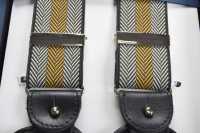 AT-2679/14 ALBERT THURSTON Suspenders, Herringbone Stripe Pattern, Yellow, 35mm Elastic[Formal Accessories] ALBERT THURSTON Sub Photo