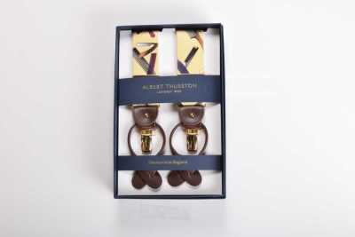 AT-2668/1 ALBERT THURSTON Suspenders Barbershop Pattern Elastic 35mm