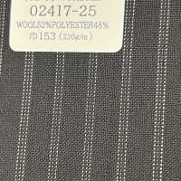 02417-25 25SS BEST SELECTION [FANCY WORSTED] Fancy Worsted Triple Stripe Dark Navy[Textile] Kunishima Co., Ltd. Sub Photo