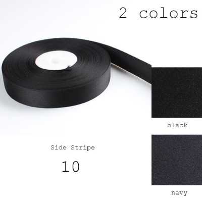10 Side Stripe Tape, 100% Pure Silk, Made In Japan, 18 Mm Wide