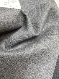 2ML3150 26AW MIYUKI Textile ESSENTIALS STRETCH TWILL Medium Gray Solid Miyuki Woolen Mills Additional Images