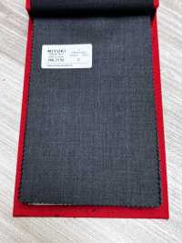 2ML3150 26AW MIYUKI Textile ESSENTIALS STRETCH TWILL Medium Gray Solid Miyuki Woolen Mills Additional Images