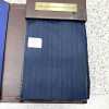 15CN1501 CANONICO WOOL&SILK DOUBLE WARP Navy Herringbone
