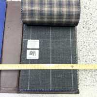 15CN1573 CANONIC WOOL SILK&LINEN TROPICAL WINDOWS GREY[Textile] CANONICO Sub Photo