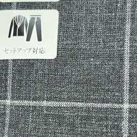 15CN1573 CANONIC WOOL SILK&LINEN TROPICAL WINDOWS GREY[Textile] CANONICO Sub Photo