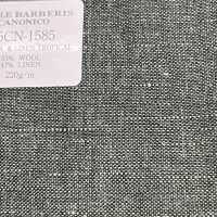 15CN1585 CANONIC 21μ WOOL&LINEN TROPICAL Green No Pattern[Textile] CANONICO Sub Photo