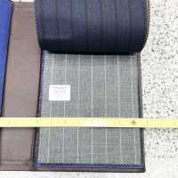15CN1598 2025SS CANONIC 21μ RUSTIC TROPICAL Pencil Stripe Grey[Textile] CANONICO Sub Photo