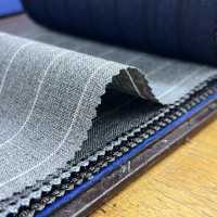 15CN1598 2025SS CANONIC 21μ RUSTIC TROPICAL Pencil Stripe Grey[Textile] CANONICO Sub Photo
