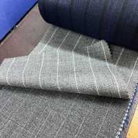 15CN1598 2025SS CANONIC 21μ RUSTIC TROPICAL Pencil Stripe Grey[Textile] CANONICO Sub Photo