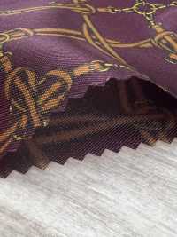 URJ-093 Made In Italy 100% Cupra Printed Lining Belt Check Wine Red TCS Sub Photo