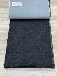 NMAFD001-039 NIKKE WOOL DENIM Black No Pattern Single Thread 120 Single Thread[Textile] Nickel Sub Photo
