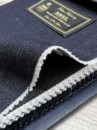 896S4311-38 NIKKE WOOL DENIM Navy Blue No Pattern Single Thread 140 Single Thread[Textile] Nickel Sub Photo