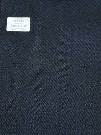 59540-32 26AW HERDREX [MOKUORI] Mokuori Navy Kersey Twill Deodorant Wool