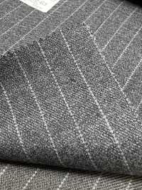 59542-63 25AW HERDREX [MOKUORI] Mokuori Medium Gray Pencil Stripe Deodorant Wool[Textile] Kunishima Co., Ltd. Sub Photo