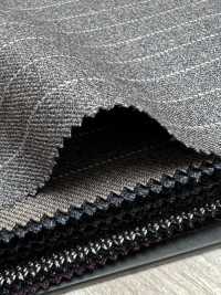 59542-63 25AW HERDREX [MOKUORI] Mokuori Medium Gray Pencil Stripe Deodorant Wool[Textile] Kunishima Co., Ltd. Sub Photo