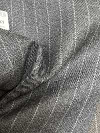 59542-63 25AW HERDREX [MOKUORI] Mokuori Medium Gray Pencil Stripe Deodorant Wool[Textile] Kunishima Co., Ltd. Sub Photo