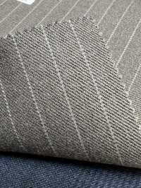 59542-77 25AW HERDREX [MOKUORI] Mokuori Brown Pencil Stripe Deodorant Wool[Textile] Kunishima Co., Ltd. Sub Photo