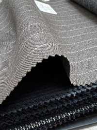 59542-77 25AW HERDREX [MOKUORI] Mokuori Brown Pencil Stripe Deodorant Wool[Textile] Kunishima Co., Ltd. Sub Photo