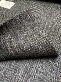 59544-45 25AW HERDREX [Siro-milled Wool] Siro-milled Wool Charcoal Heaven Gray Glen Check[Textile] Kunishima Co., Ltd. Sub Photo