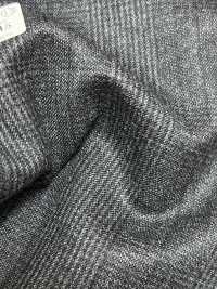 59544-45 25AW HERDREX [Siro-milled Wool] Siro-milled Wool Charcoal Heaven Gray Glen Check[Textile] Kunishima Co., Ltd. Sub Photo