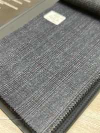 59545-36 25AW HERDREX [Siro-milled Wool] Siro-milled Wool Gray Glen Check[Textile] Kunishima Co., Ltd. Sub Photo