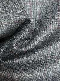 59545-36 25AW HERDREX [Siro-milled Wool] Siro-milled Wool Gray Glen Check[Textile] Kunishima Co., Ltd. Sub Photo