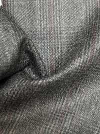59545-85 25AW HERDREX [Siro-milled Wool] Siro-milled Wool Brown Glen Check[Textile] Kunishima Co., Ltd. Sub Photo