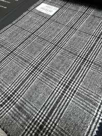 59545-92 25AW HERDREX [Siro-milled Wool] Siro-milled Wool Light Gray Glen Check[Textile] Kunishima Co., Ltd. Sub Photo